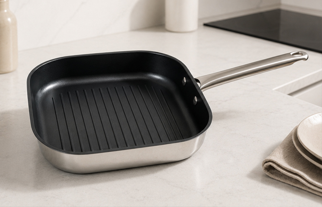 Delimano Classic Stainless Steel Grill Pan